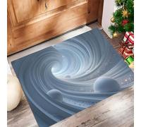 CAEITLRSO paillasson Minimaliste Luxe, Spirale Tunnel, TPR caoutchouté, Robuste, antidérapant, imperméable, pour Toutes Saisons, pour Patio, entrée, Porche, 45x75cm