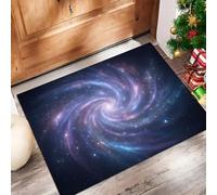 CAEITLRSO paillasson Rêve Espace, Spirale Nébuleuse, TPR caoutchouté, Robuste, antidérapant, imperméable, pour Toutes Saisons, pour Patio, entrée, Porche, 80x120cm