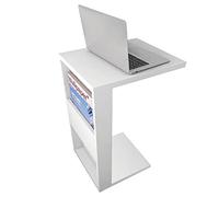 Caemmum Meuble Bout de Canapé Blanc