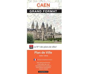 Caen - Plan de ville grand format | Blay Foldex