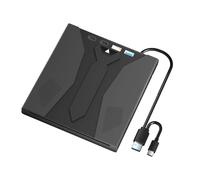 CaeorKvor Lecteur optique externe USB 3.0 de type C à chargement par fente - Design plus fin et Plug and Play pour plusieurs appareils - Port USB 3.0 - Lecteur portable 5 Gbit/s avec mécanisme de