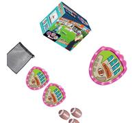 CaeorKvor Lot de 2 pagaies lumineuses et 3 globes adhésifs avec sangles de poignet modifiables pour jeu extérieur permanent Trois mille toutes les époques Sphère étanche