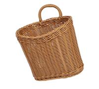 CaeorKvor Panier mural en osier stable - Installation flexible - Jardinière murale en osier pour plantes - Poids léger - Pour la maison et le jardin - Panier de plantes tissé léger