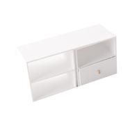 CaeorKvor Solution de rangement moderne pour maison de poupée 1/12 - Support de télévision miniature pour les amateurs de modélisme et les amateurs de maison de poupée