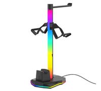 CaeorKvor Support de charge élégant avec base antidérapante et protections intelligentes contre les puces pour manette de jeu P5 - Base de charge sûre pour une utilisation nocturne