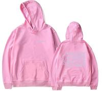 CAFDUE Europe Et Amérique Jvke Merch Hoodie, Imprimer Retro Casual Loose Pullover Unisex Sweatshirt À Manches Longues pour Les Hommes Et Les Femmes(XS-3XL)(5,M)