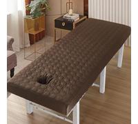 Café,60x180cm/1.9x5.9ft,Draps De Lit De Massage Avec Trou Pour Le Visage Couverture De Lit De Cils,Couverture De Lit De Massage Élastique Salons De Beauté Drap Housse De Massage