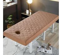 Café,60x180cm/1.9x5.9ft,Massage Table Tasse De Couverture Avec Trou Du Visage,Couvercle De Table De Massage De Bord Élastique Couverture De Lit De Massage De Beauté