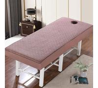 Café,70x190cm/2.2x6.2ft,Couvre-Lit De Massage Avec Trou De Visage, Couverture De Feuille De Lit De Massage Beauté Masage Couvre Élastique Pour 80 Cm Ou Moins Lit De Beauté