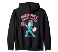 Café activé en Mode infirmière RN Scrubs Healthcare Hero Funny Sweat à Capuche