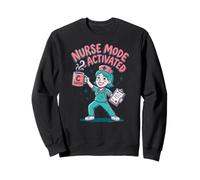 Café activé en Mode infirmière RN Scrubs Healthcare Hero Funny Sweatshirt