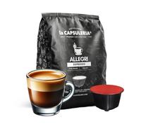 Café ALLEGRI ESPRESSO (160 Capsules) compatible avec Nescafé Dolce Gusto, 10 Boîtes de 16 Capsules, espresso équilibré et aromatique au goût rond, avec une crème veloutée