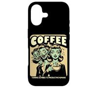 Café Amusant transformant Les Zombies en Humains productifs Vintage Coque pour iPhone 17