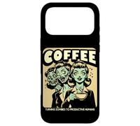 Café Amusant transformant Les Zombies en Humains productifs Vintage Coque pour iPhone 17 Pro Max