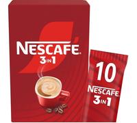 Café au lait soluble 3 en 1 10 sticks mélange Arabica et Robusta boisson onctueuse prête en quelques secondes