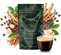 CAFE aux champignons adaptogènes et Ginseng - Vitalité - Concentration - Extrait en poudre de 100 gr soit environ 20 tasses