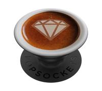 Café avec Un Diamant en Mousse PopSockets PopGrip Adhésif