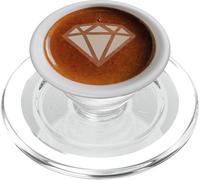 Café avec Un Diamant en Mousse PopSockets PopGrip pour MagSafe