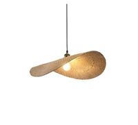 Cafe Bar Club Pendant Light Creative Decoration Chandelier Coastal Lamp Rattan Wicker Hanging E26 Lights for Bedrooms Dinner Rooms Coffee Shop(40cm)