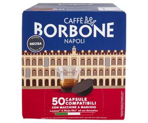 Café Borbone Paquet De 50 Capsules Mélange Décisif Compatible A Modo Mio