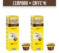 100 Capsules Caffitaly System Chicco D'Or : Italien, Tradition, Café Crem , Dek
