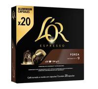 Pack L'or Espresso Forza 5 x 20 capsules - Sélection Rouge (Italien)
