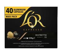 Café capsules Compatibles Nespresso ristretto intensité 11 L'OR ESPRESSO