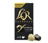 Café Capsules Ristretto Intensité 11 Compatible Nespresso L'OR - la boite de 10 capsules Lot De 3 - Par Lot