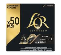 Café Capsules Ristretto Intensité 11 Compatible Nespresso L'OR - la boîte de 50 capsules Lot De 2 - Par Lot