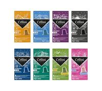 Café Cellini Capsules Aluminium Compatibles Nespresso* - Kit de dégustation 80 pcs