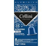 Café Cellini Capsules en aluminium compatibles Nespresso* - Intrepido 100pcs | Café à l'arôme intense de cacao et d'épices