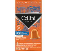 Café Cellini Capsules en aluminium compatibles Nespresso* - Portofino 100 pièces | Café goût fruité et fin acidité