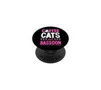Café Chats Et Basson PopSockets PopGrip Adhésif