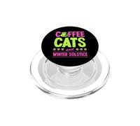 Café Chats et Solstice d'hiver PopSockets PopGrip pour MagSafe