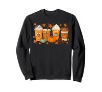 Café Citrouille Latte épices café Amour Automne Saison Halloween Sweatshirt