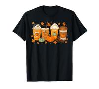 Café Citrouille Latte épices café Amour Automne Saison Halloween T-Shirt
