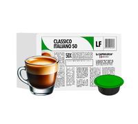 Café CLASSICO ITALIANO, équilibré (100 Capsules) compatible avec Lavazza Firma, Lot de 2 x 50 Capsules (100 portions tot) - la Capsuleria