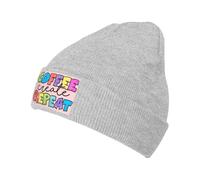 Café Créer Répéter Café Sublimation Unisex Bonnets Hiver Élastique Bonnet De Pêcheur Respirant Skull Cap pour Jogging Toutes Les Saisons Randonnée