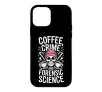 Café Crime and Forensic Science Dicton drôle Coque pour iPhone 12 Mini