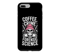 Café Crime and Forensic Science Dicton drôle Coque pour iPhone 7 Plus/8 Plus