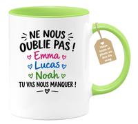 Café-Croissant - Mug Départ Tu Vas Nous Manquer ! - Vert/Céramique | Mug souvenir départ - Nous ne t'oublierons pas!