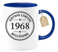Café-Croissant - Mug Édition Limitée 1968 Millésime, Cadeau Anniversaire - | Mug Collectible Édition Limitée Pour Un Certain Millésime 58 1968