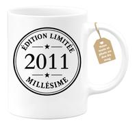 Café-Croissant - Mug Édition Limitée 2011 Millésime, Cadeau Anniversaire - | Mug Collectible Édition Limitée Pour Un Certain Millésime 15 2011