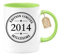 Café-Croissant - Mug Édition Limitée 2014 Millésime, Cadeau Anniversaire - | Mug Collectible Édition Limitée Pour Un Certain Millésime 12 2014