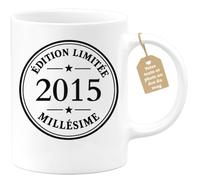 Café-Croissant - Mug Édition Limitée 2015 Millésime, Cadeau Anniversaire - | Mug Collectible Édition Limitée Pour Un Certain Millésime 11 2015