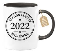 Café-Croissant - Mug Édition Limitée 2022 Millésime, Cadeau Anniversaire - | Mug Collectible Édition Limitée Pour Un Certain Millésime 4 2022