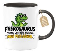 Café-Croissant - Mug Frérosaurus Comme Un Frère Normal Mais Plus Génial - N | Mug humoristique pour frère, cadeau amusant et original