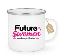 Café-Croissant - Mug Future Médecin Généraliste Veuillez Patienter - Blanc/ | Mug humoristique avec message drôle "Future Médecin Généraliste veuillez patienter", idéal pour cadeau.