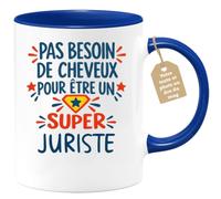 Café-Croissant - Mug Humour Pas Besoin De Cheveux Pour Être Un Super Jurist | Pour les hommes, design humoristique pour chauves Juriste