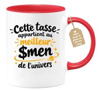 Café-Croissant - Mug Meilleur Médecin De L'univers - Rouge/Céramique | Tasse humoristique pour mug 'Meilleur Médecin de l'univers', cadeau original.